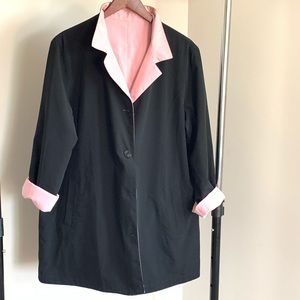Pink / Black Reversible Raincoat